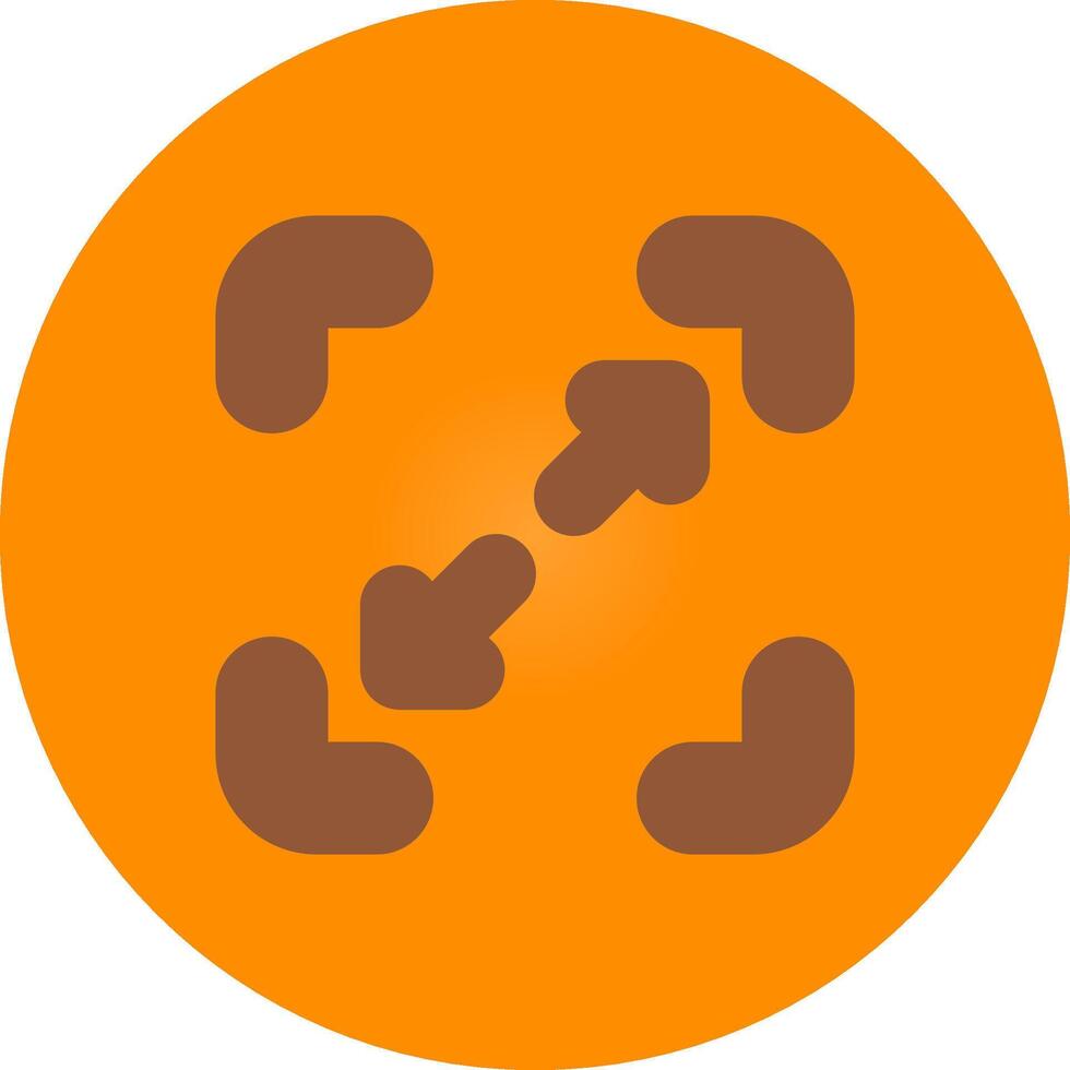 Line bronw Glpyh Design vector
