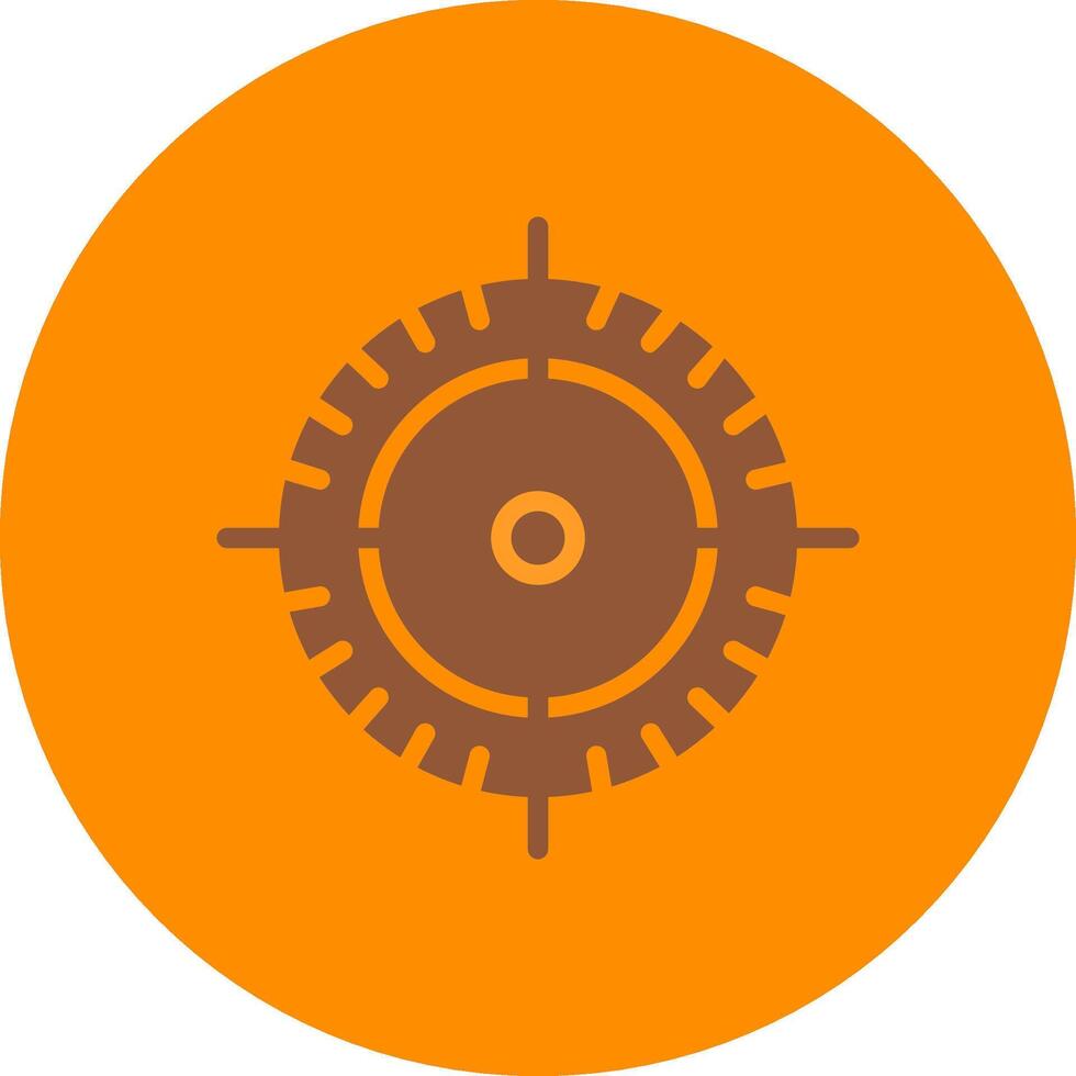 Line bronw Glpyh Design vector
