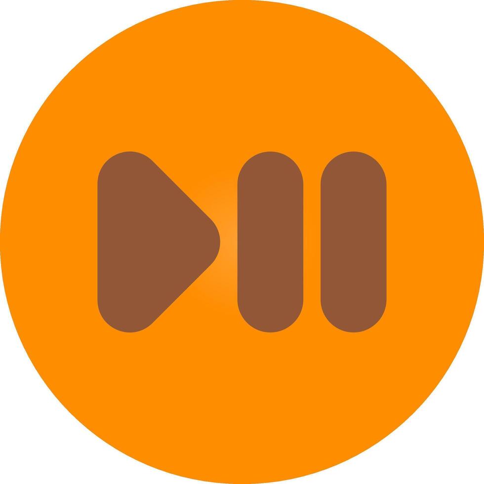 Line bronw Glpyh Design vector