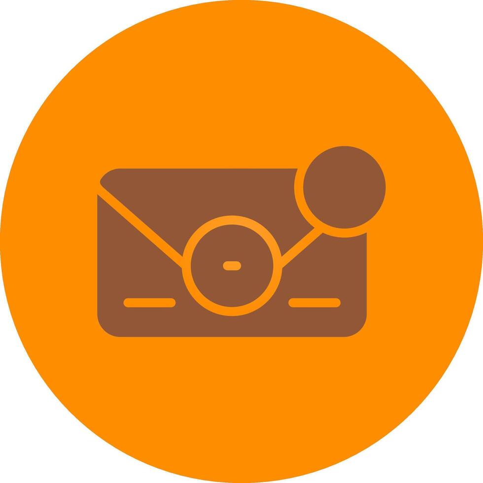 Line bronw Glpyh Design vector