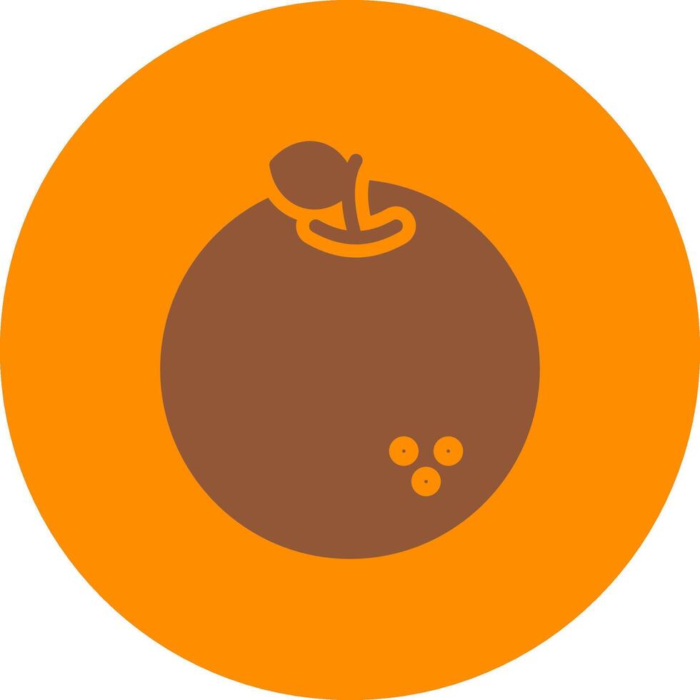 Line bronw Glpyh Design vector