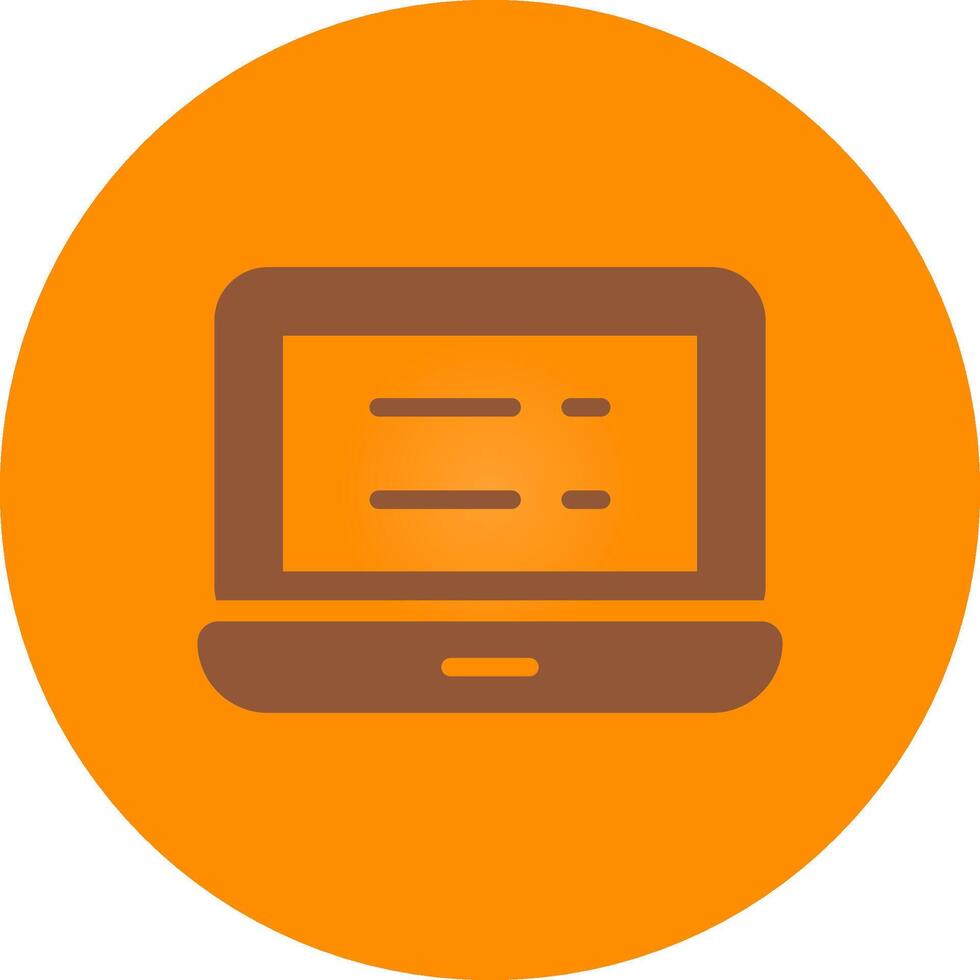 Line bronw Glpyh Design vector