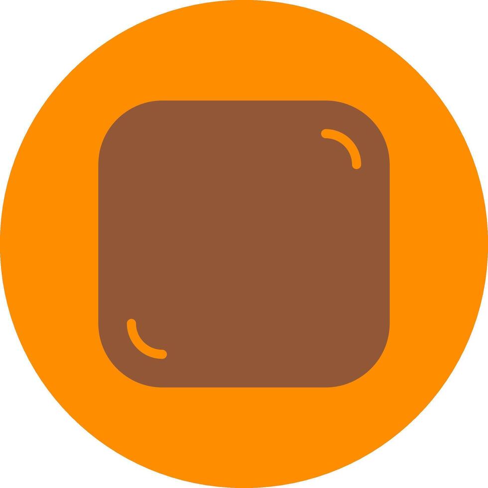 Line bronw Glpyh Design vector