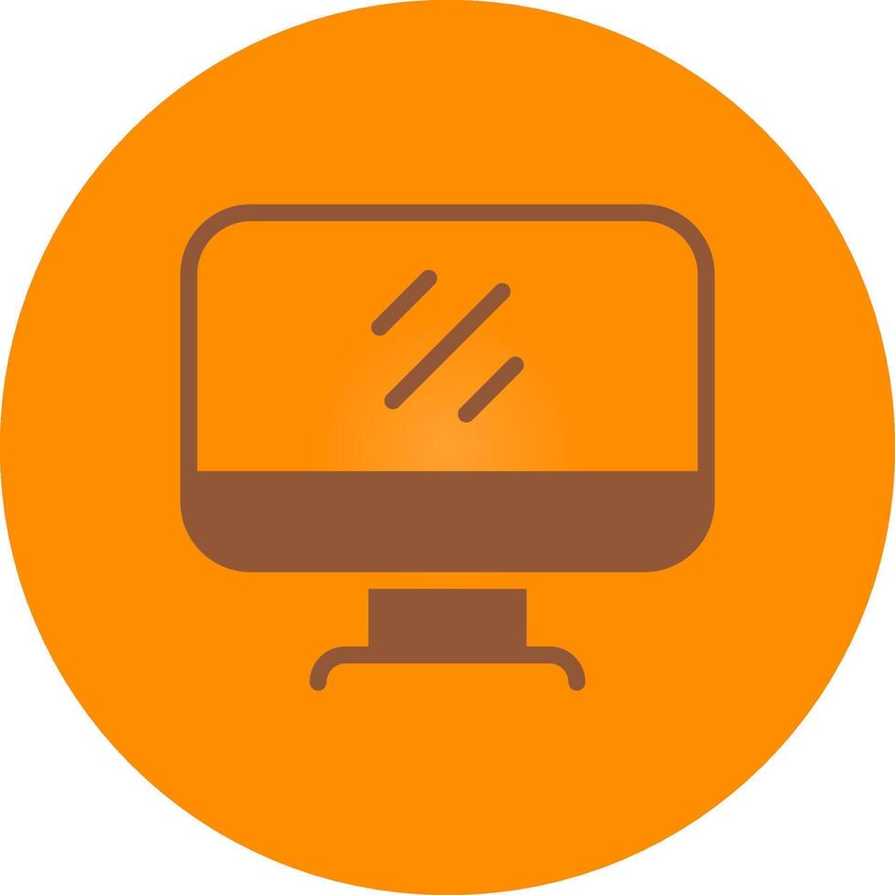 Line bronw Glpyh Design vector