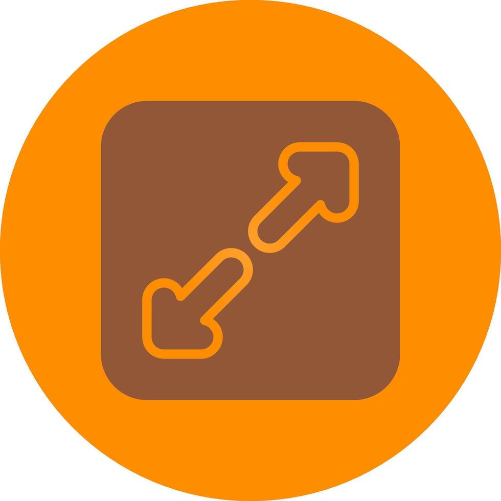 Line bronw Glpyh Design vector