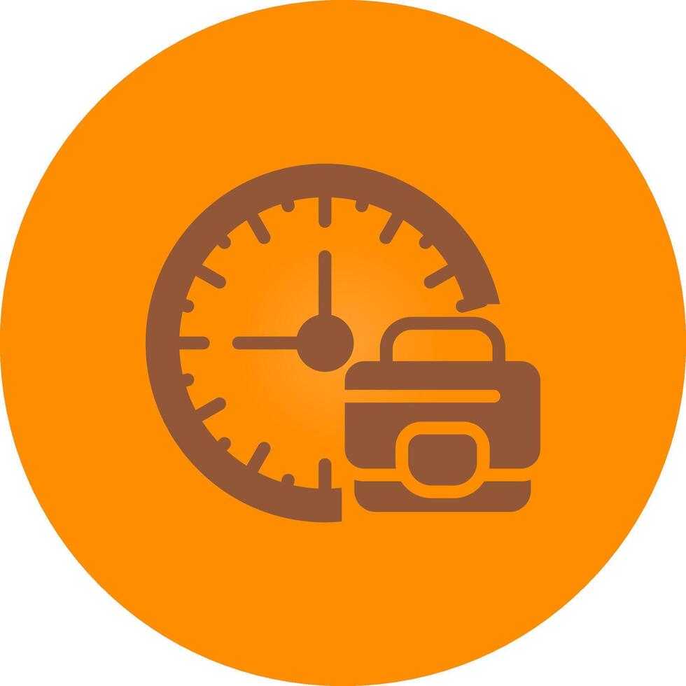 Line bronw Glpyh Design vector