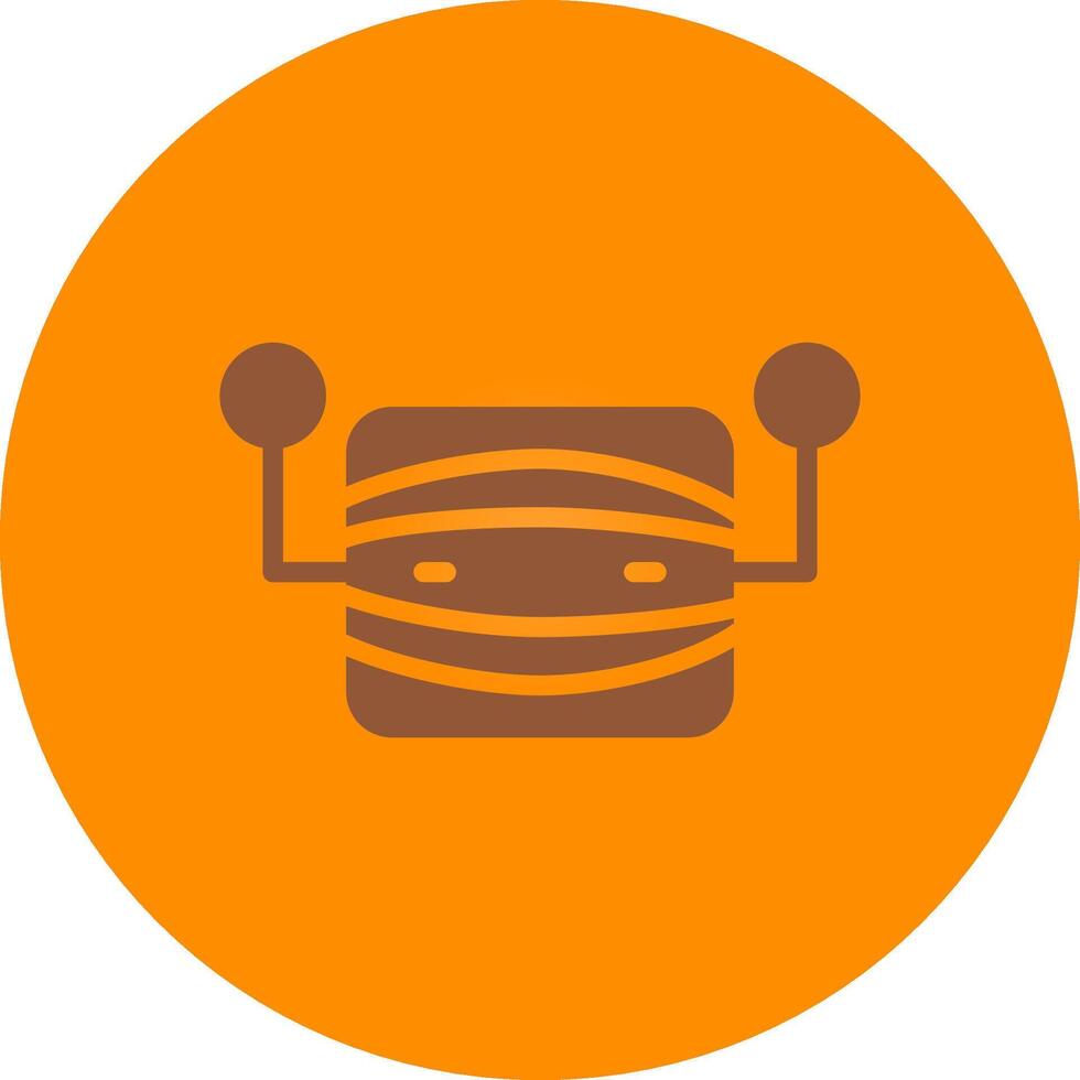 Line bronw Glpyh Design vector