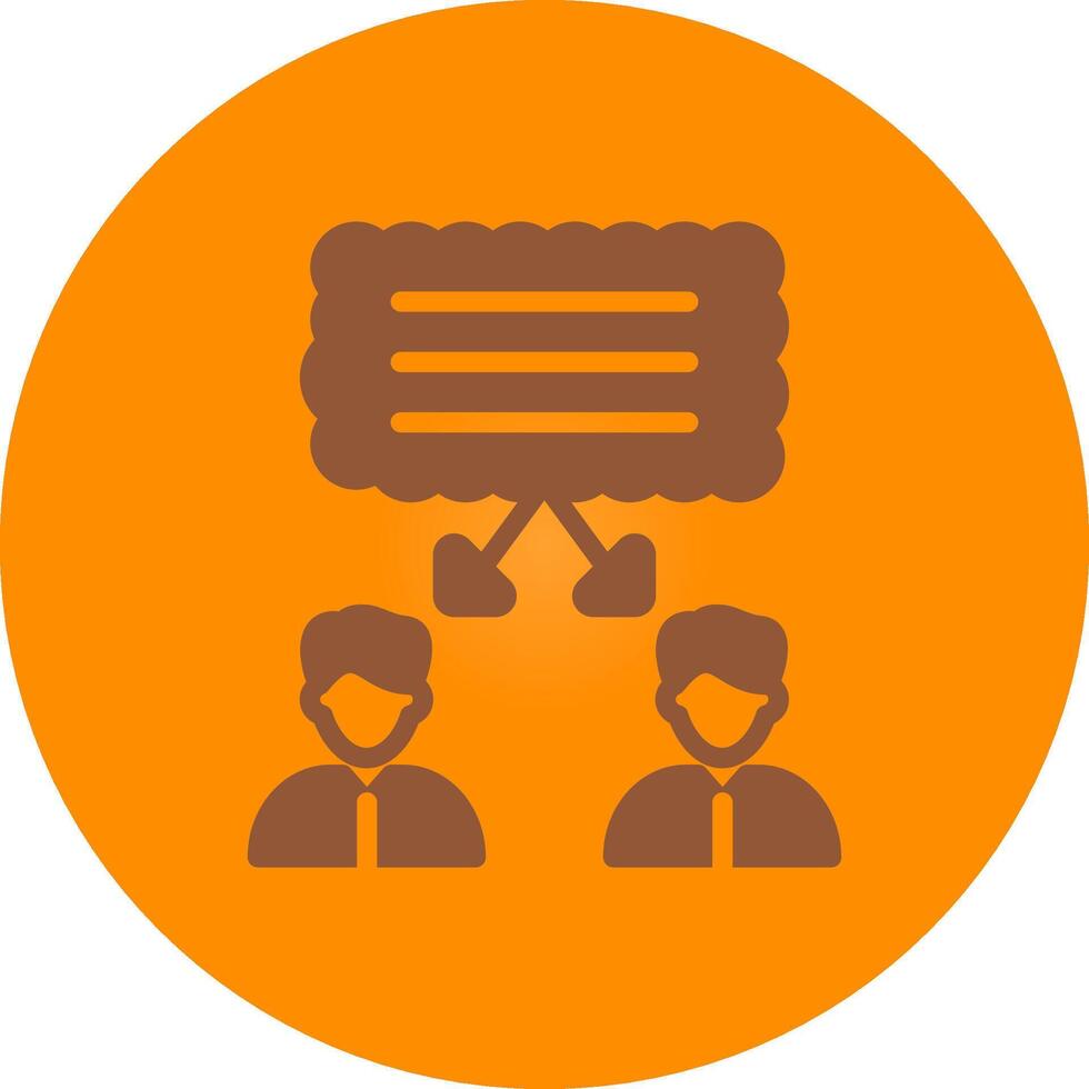 Line bronw Glpyh Design vector