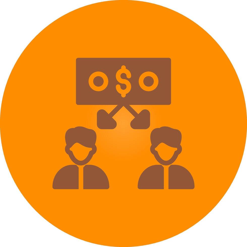 Peer to Peer Lending Creative Icon Design vector