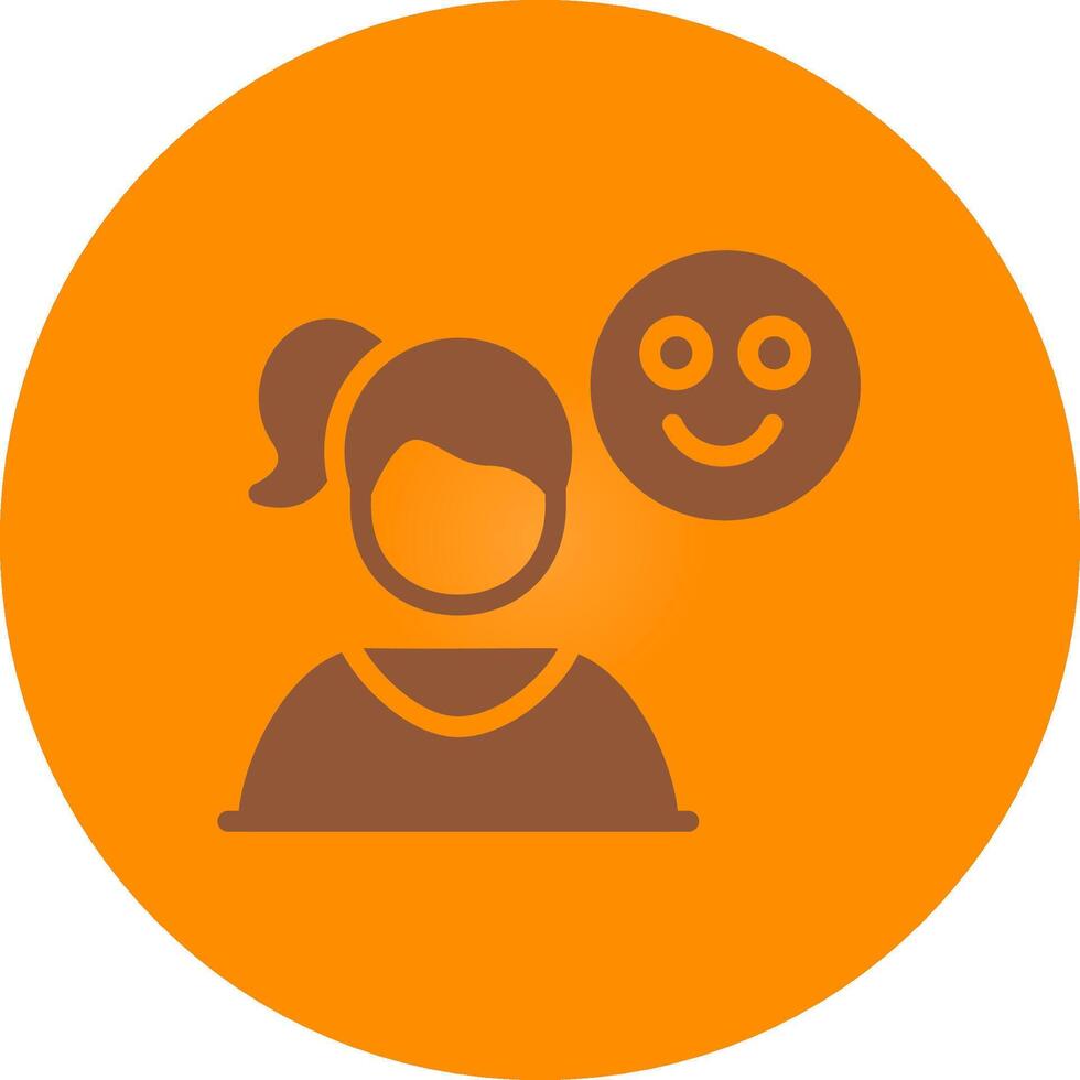 Happy Creative Icon Design vector