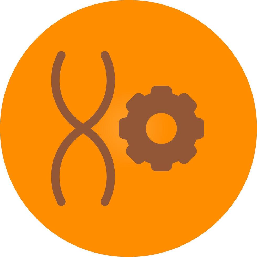 Genetic Engineering Creative Icon Design vector