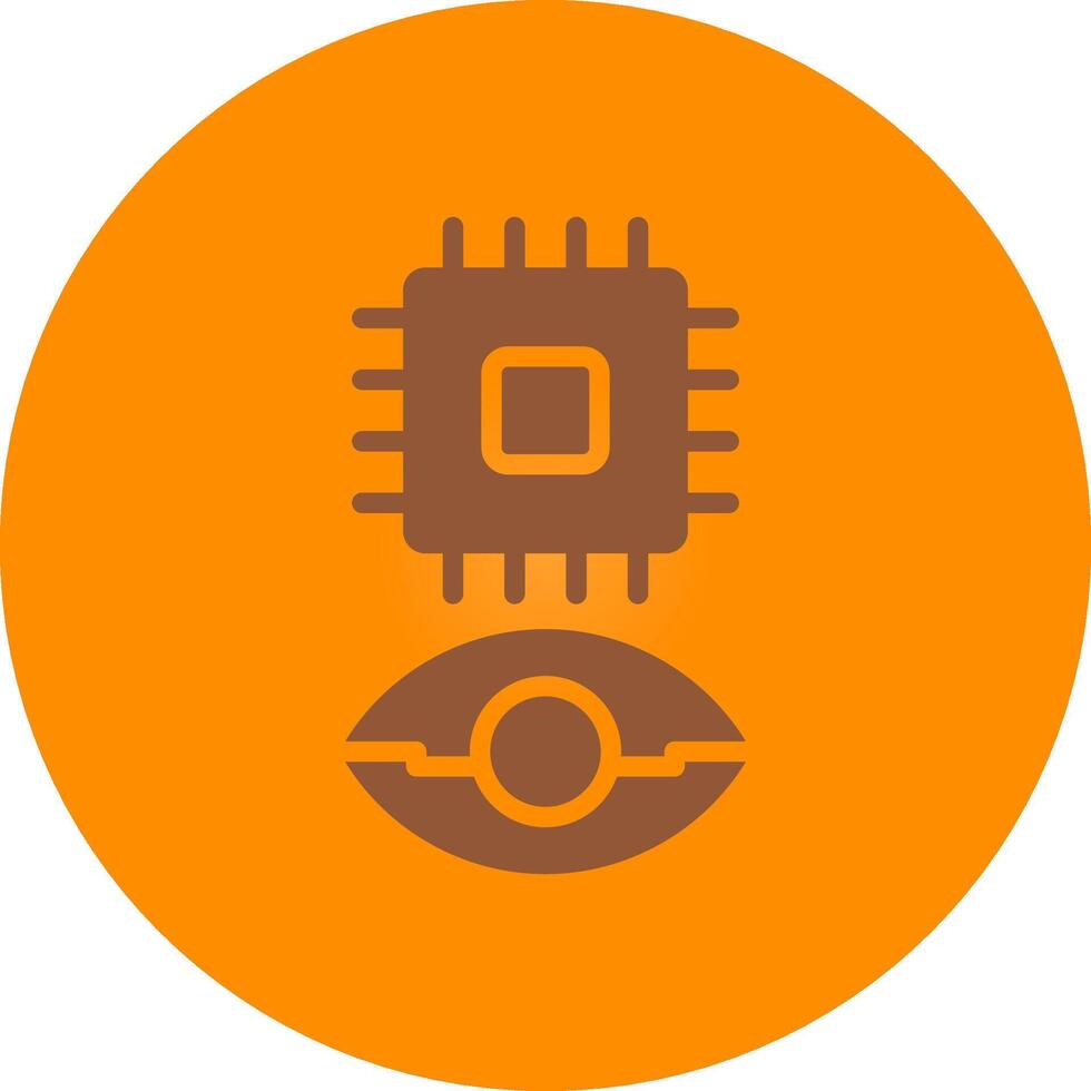Eye Augmentation Creative Icon Design vector