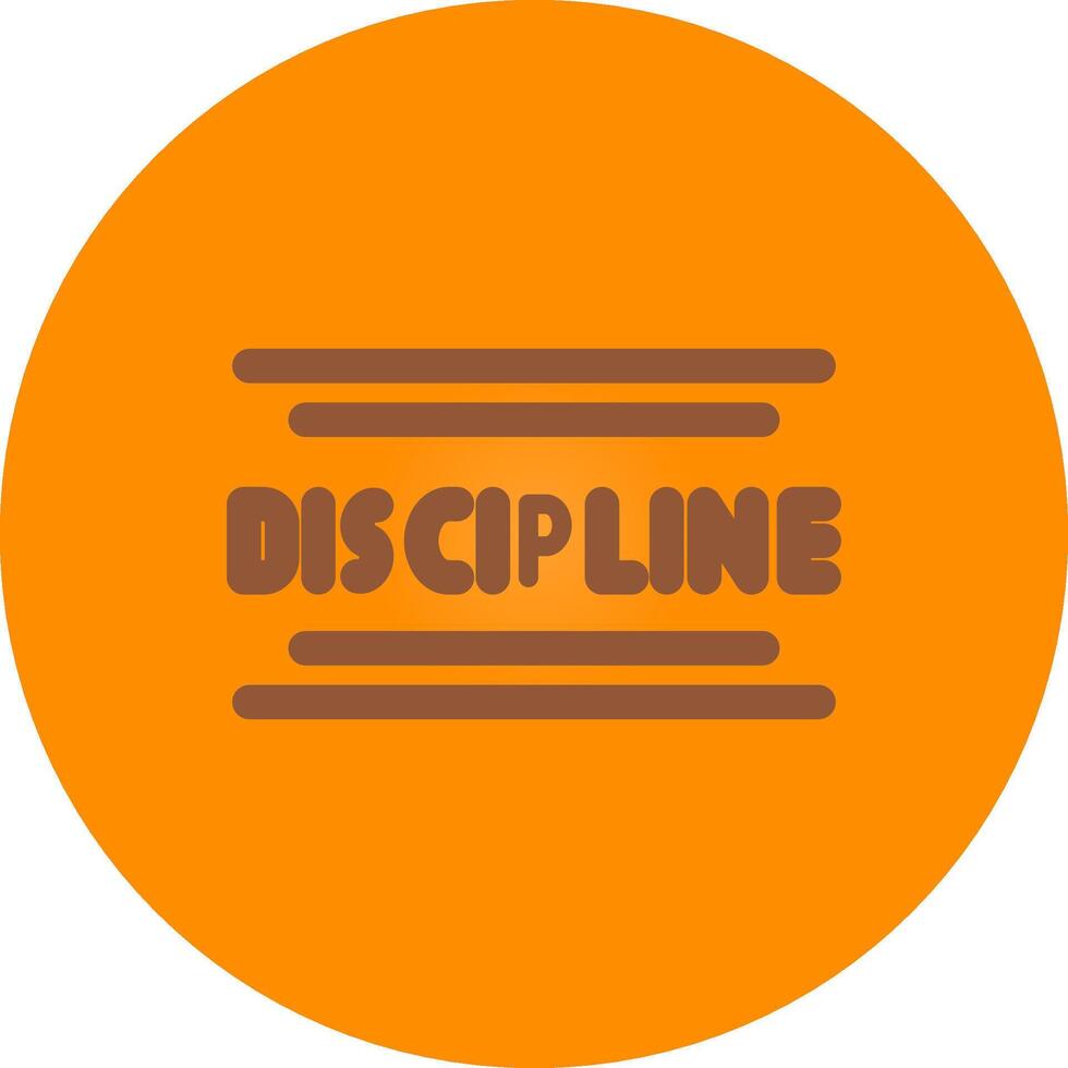 Discipline Creative Icon Design vector