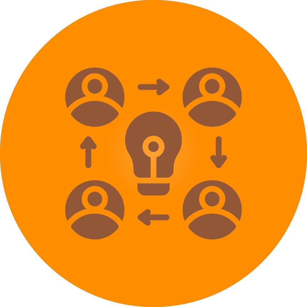 Collaboration Creative Icon Design vector