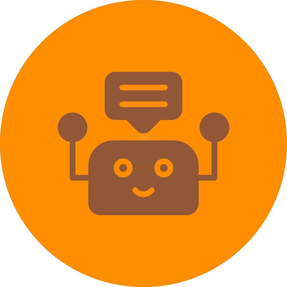 Chatbot Creative Icon Design vector