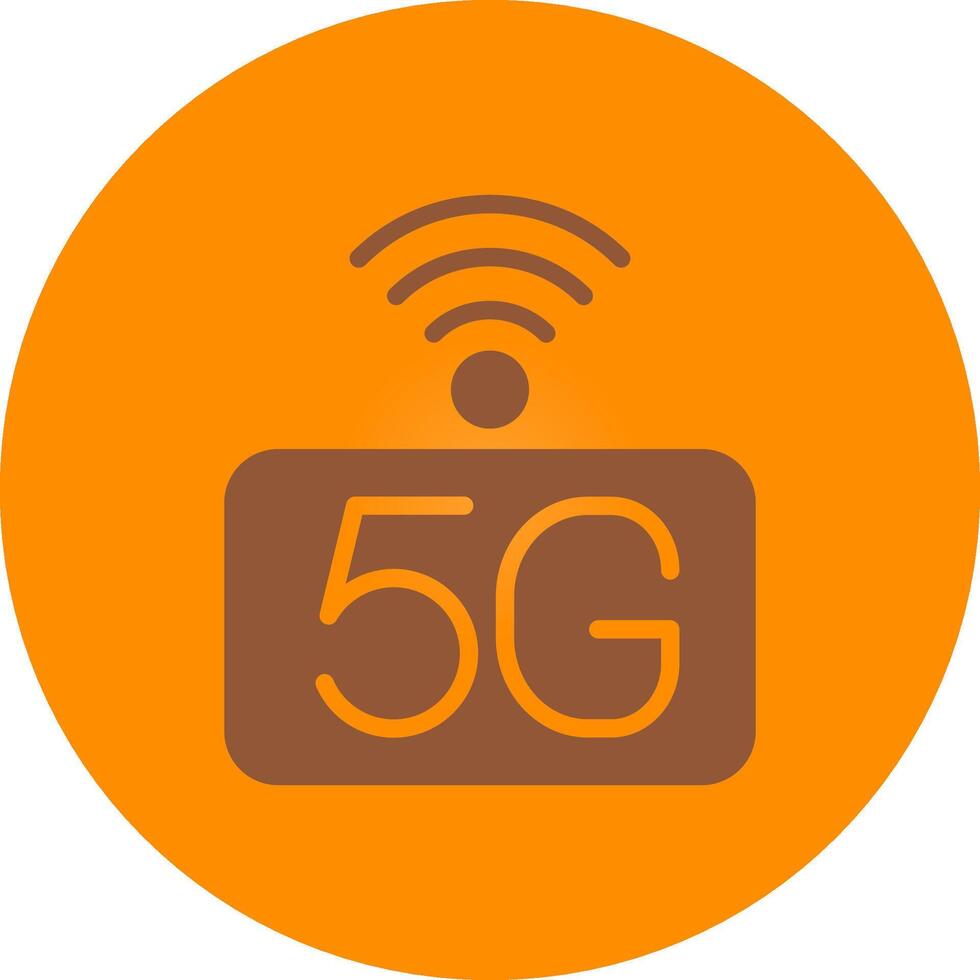 5G Network Creative Icon Design vector