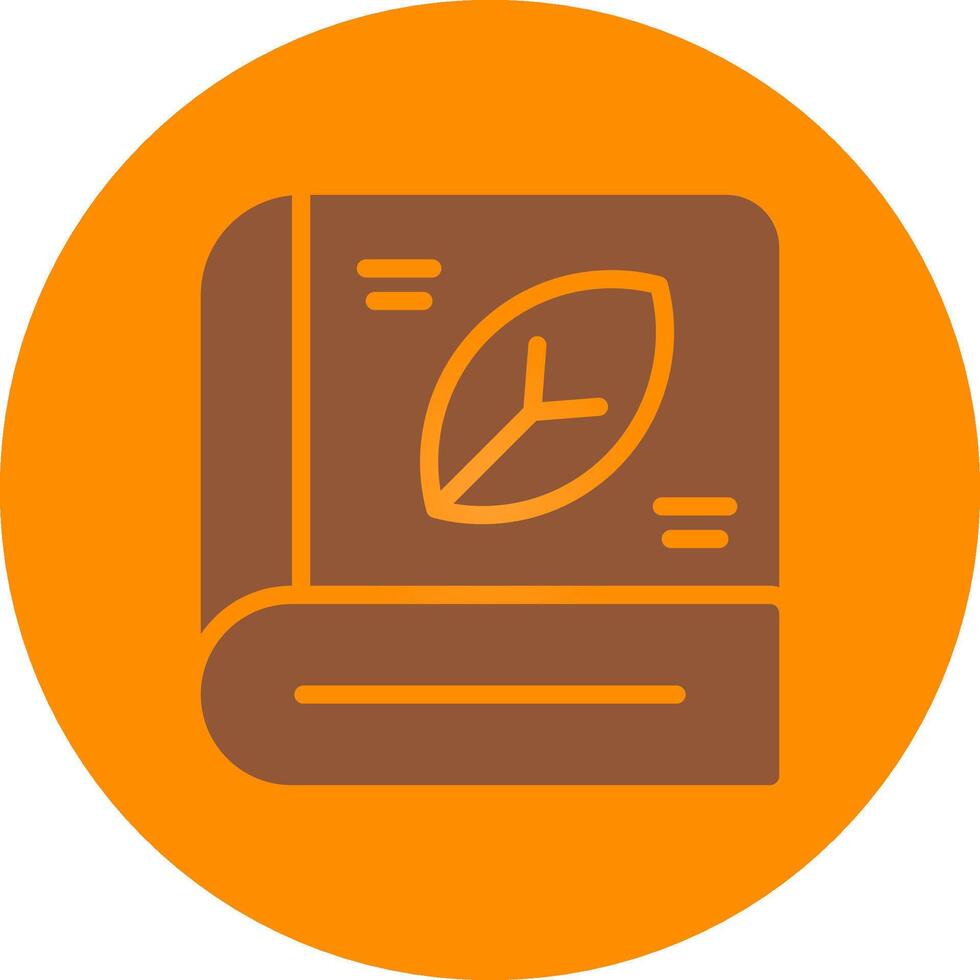 Line bronw Glpyh Design vector