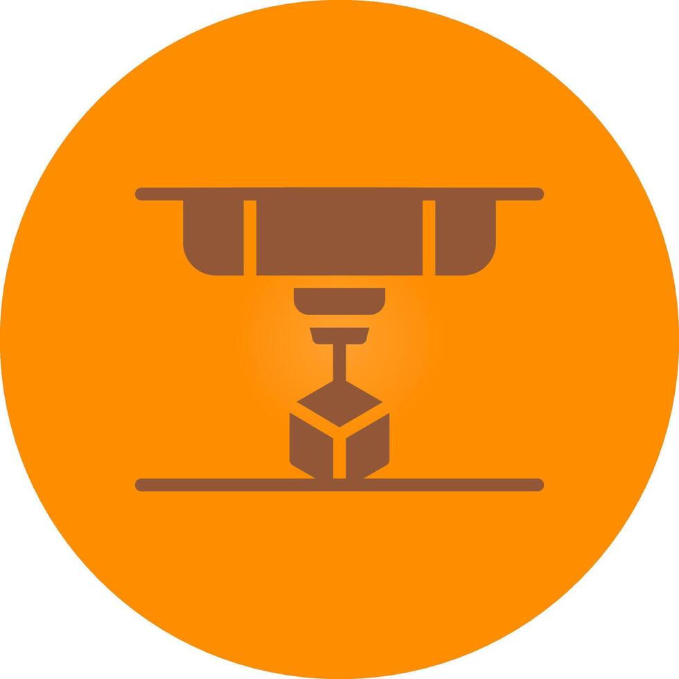 3D Printing Creative Icon Design vector