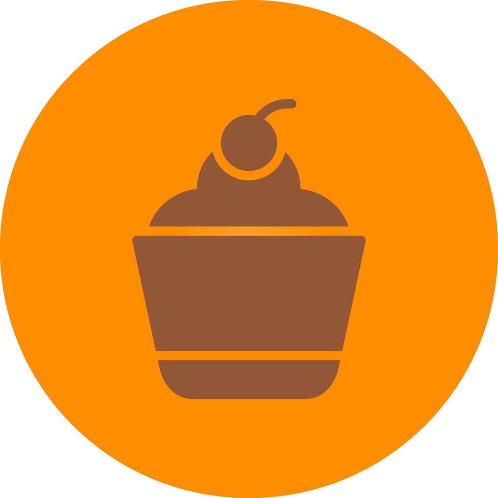 diseño de icono creativo de cupcake vector