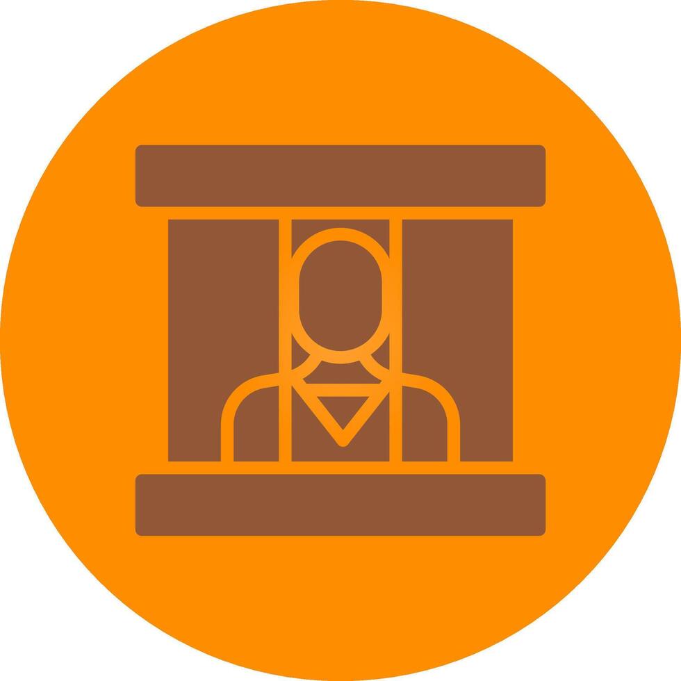 Prisoner Creative Icon Design vector