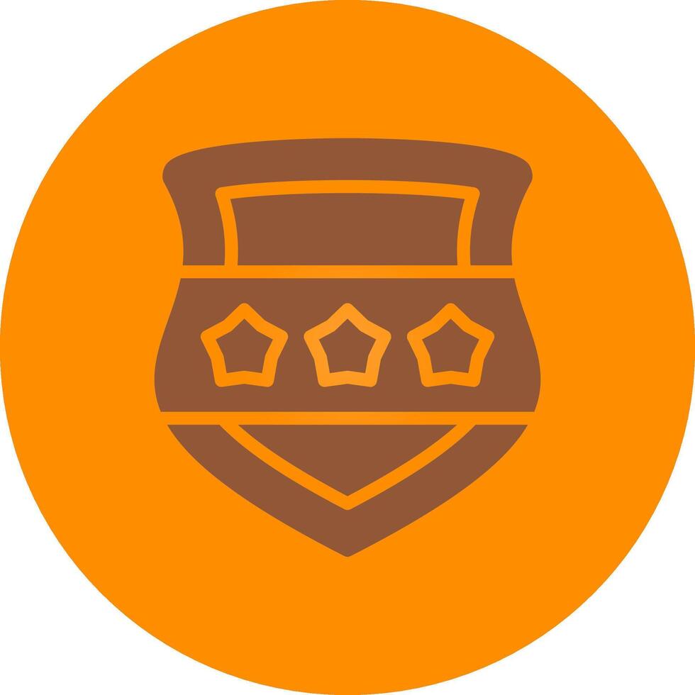 Police Shield Creative Icon Design vector