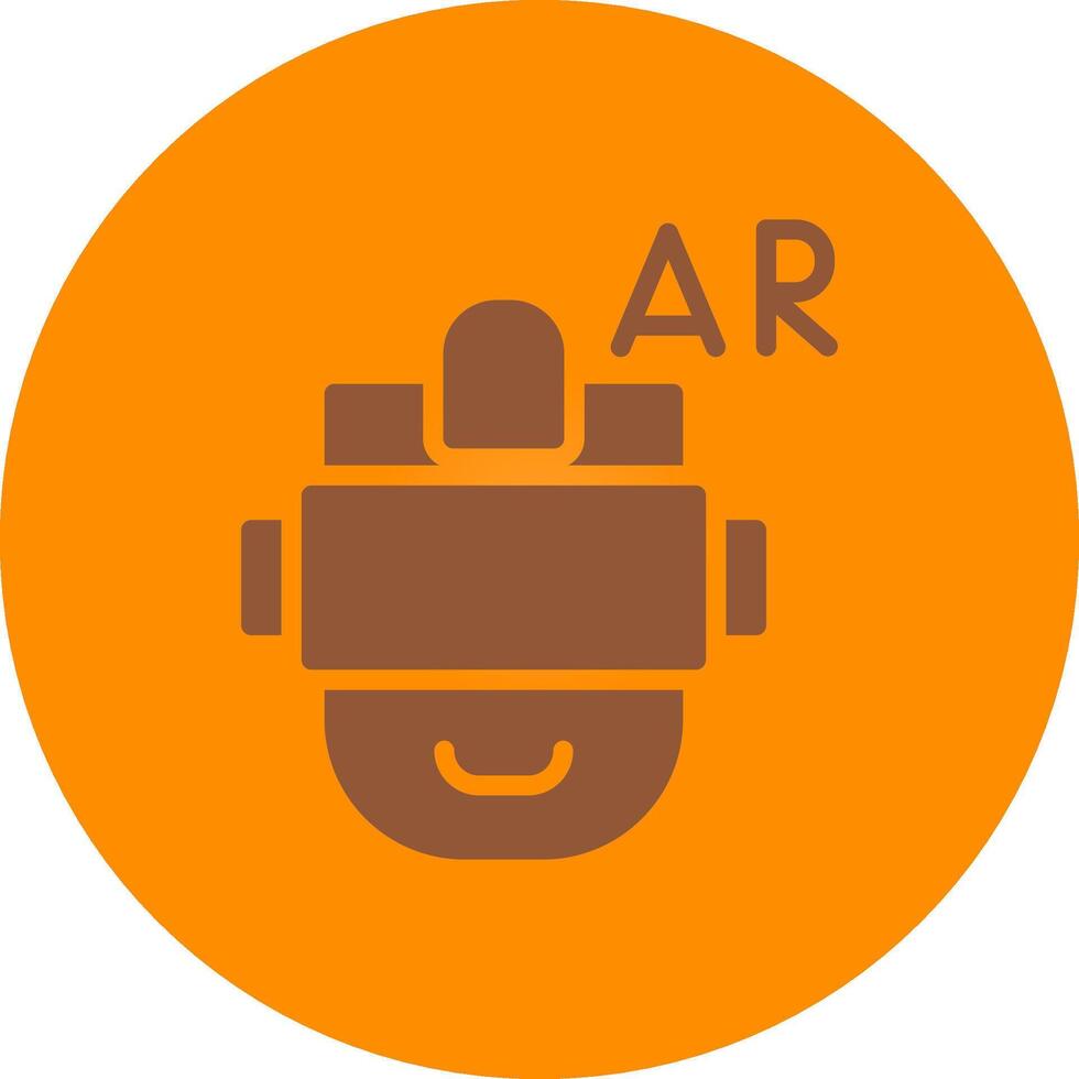 Ar Helmet Creative Icon Design vector