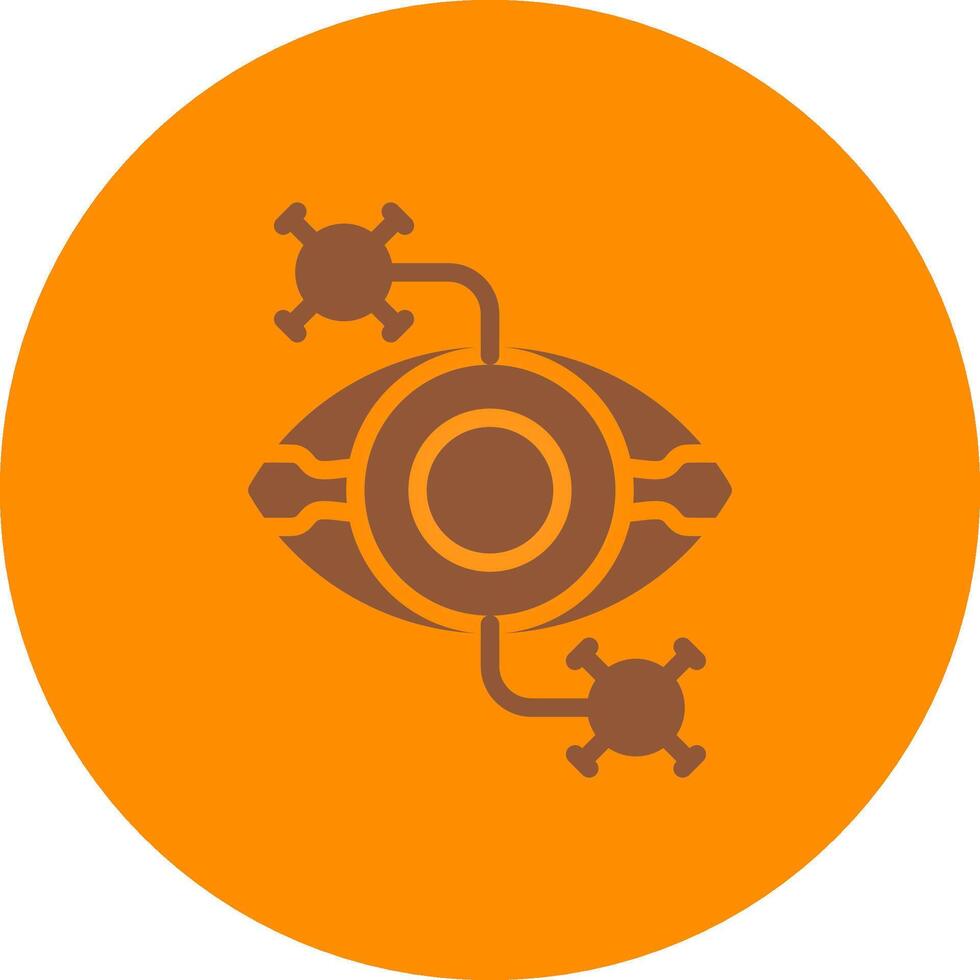 Eye Disease Creative Icon Design vector