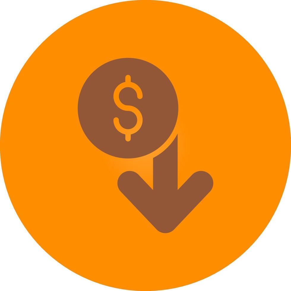 Capitalized Cost Reduction Creative Icon Design vector