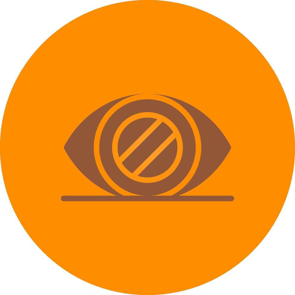 Glaucoma Creative Icon Design vector