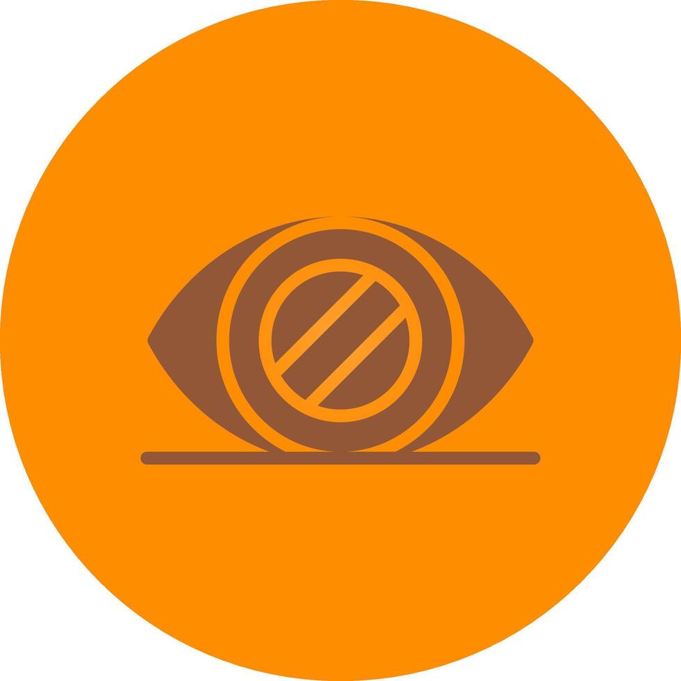 Glaucoma Creative Icon Design vector