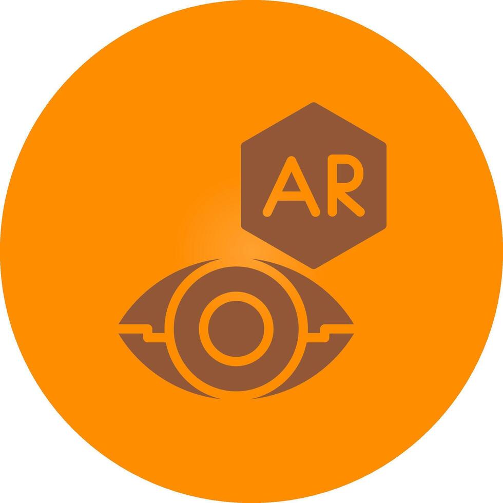 Ar Contact Lens Creative Icon Design vector