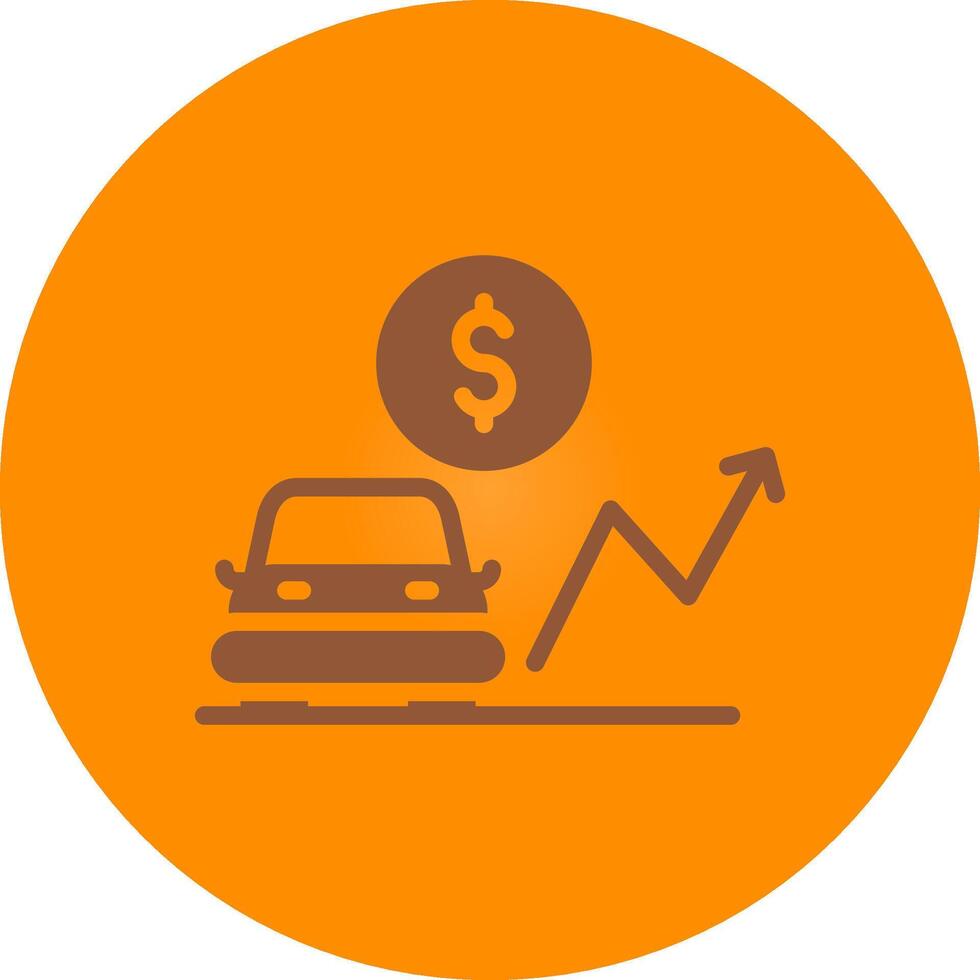 Car Loan Rates Creative Icon Design vector