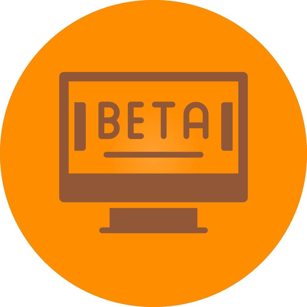 Beta Creative Icon Design vector