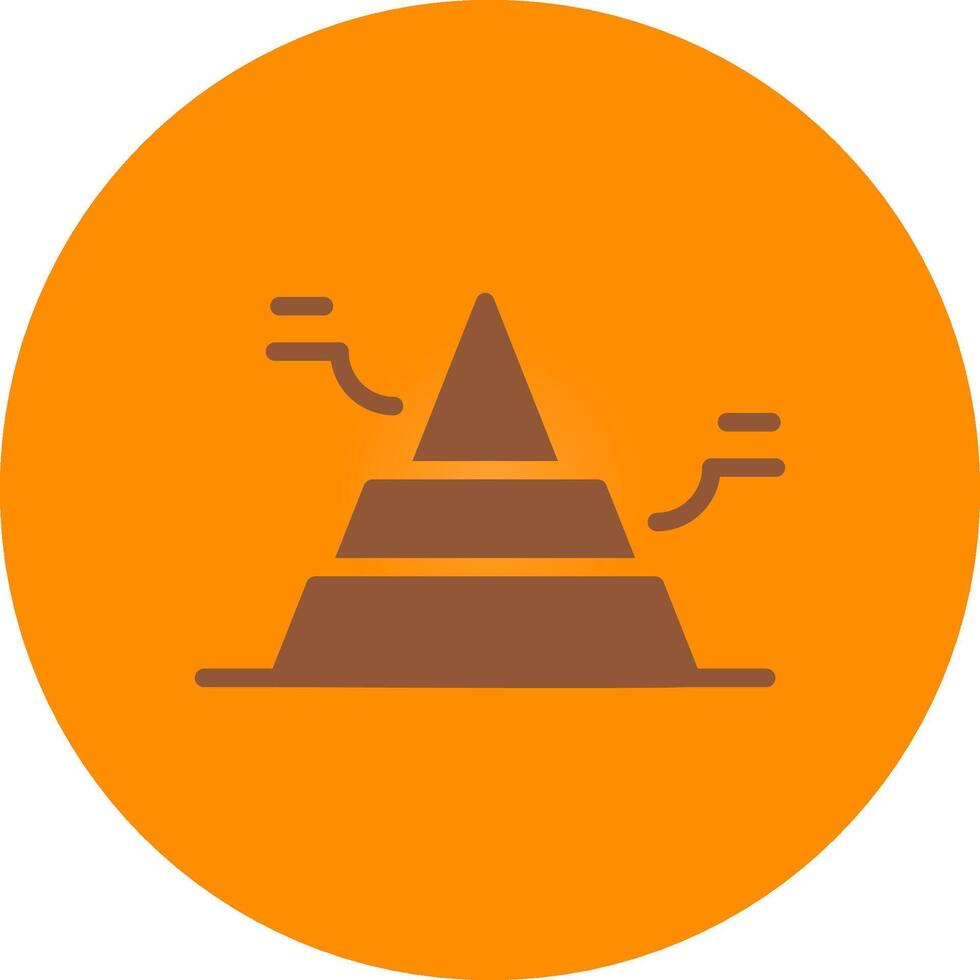 Basic Pyramid Creative Icon Design vector