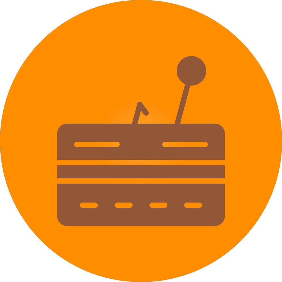 Line bronw Glpyh Design vector