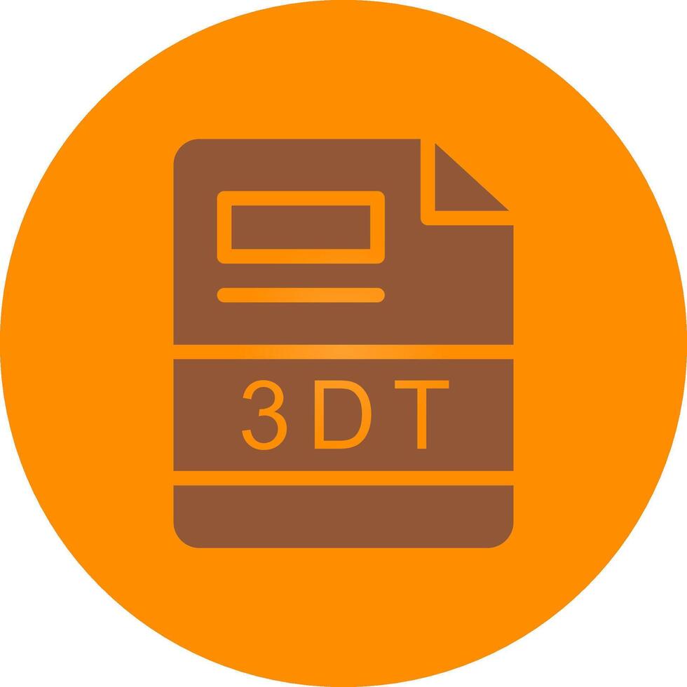 3DT Creative Icon Design vector