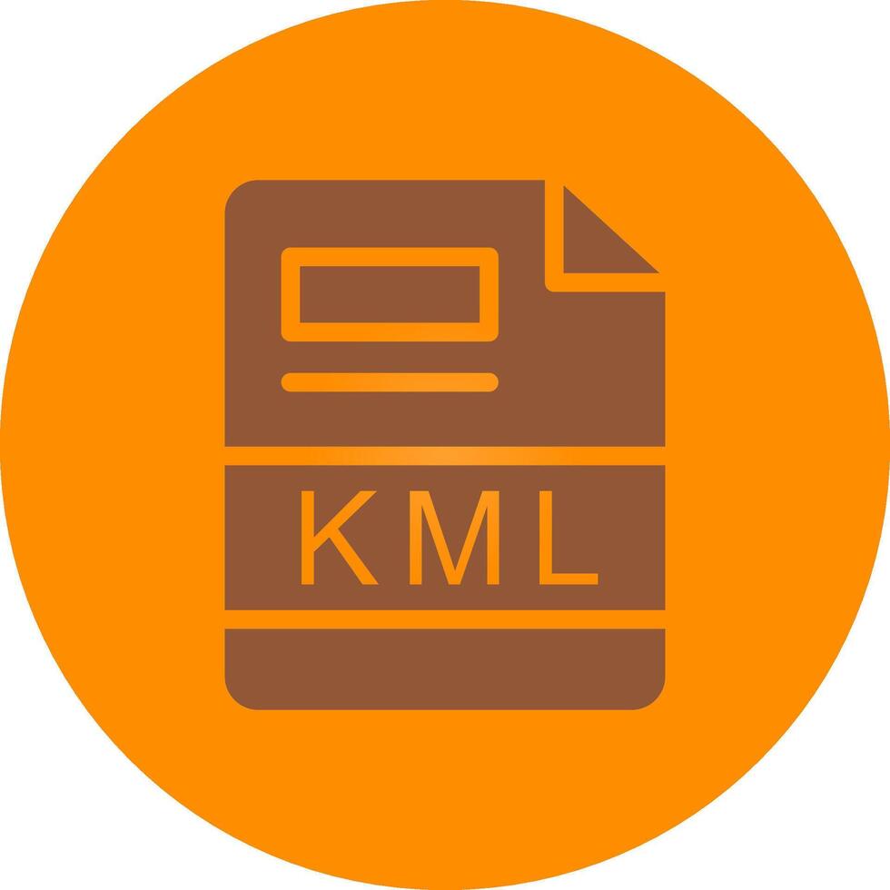 KML Creative Icon Design vector