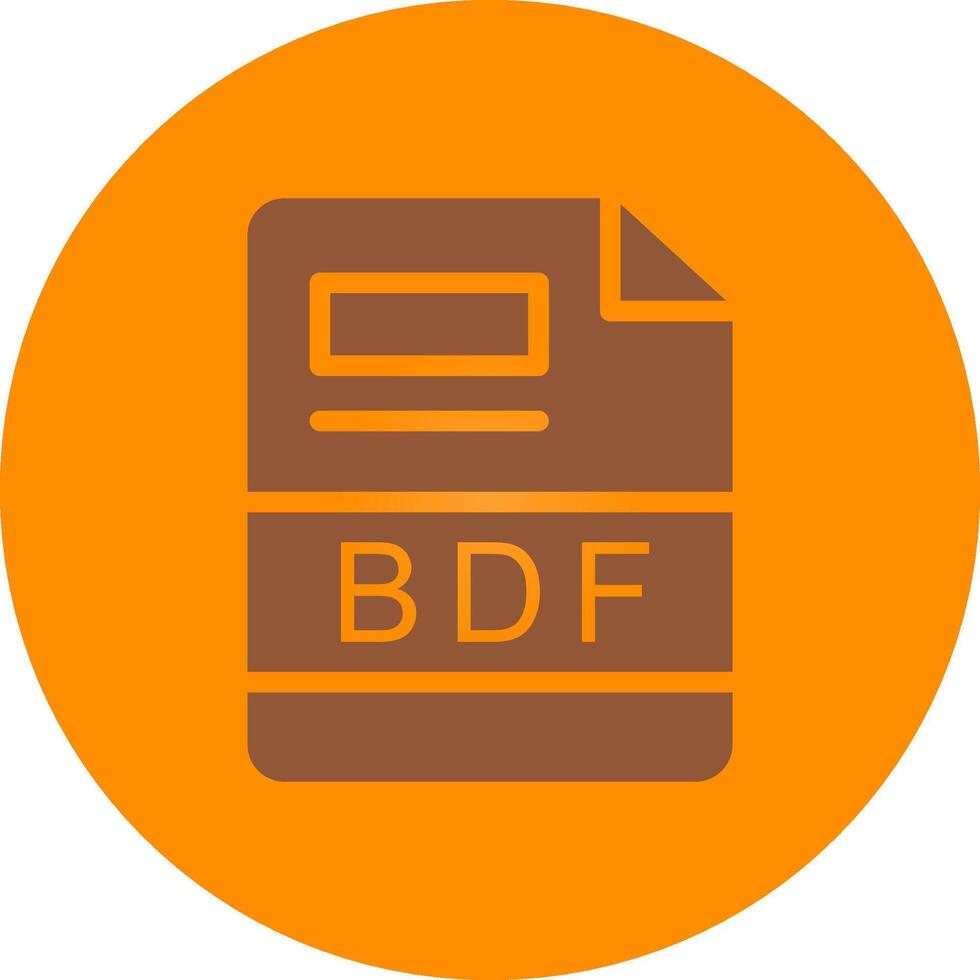 bdf creativo icono diseño vector