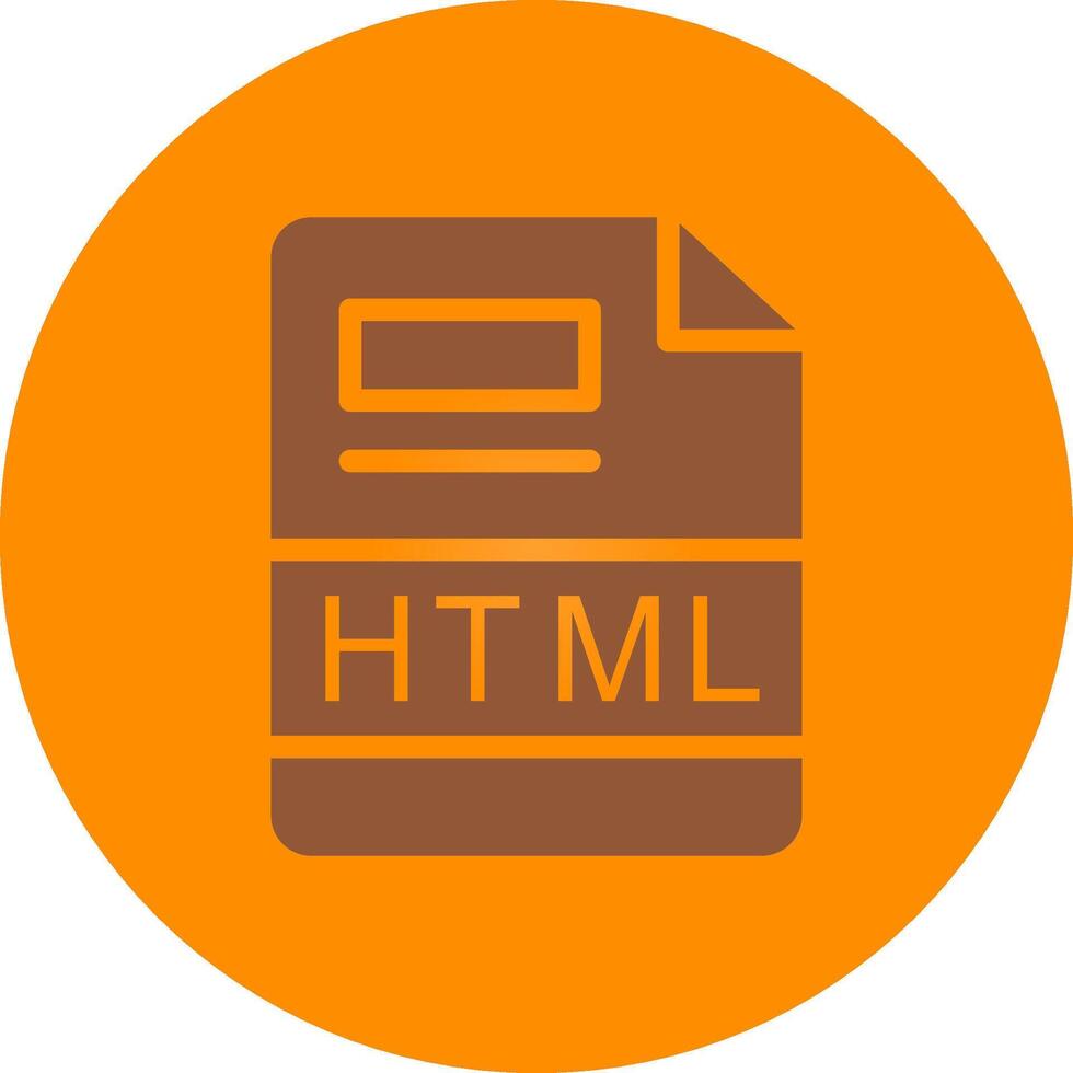 HTML Creative Icon Design vector