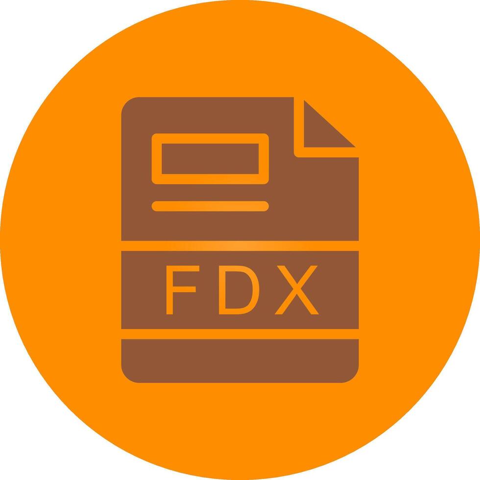 fdx creativo icono diseño vector