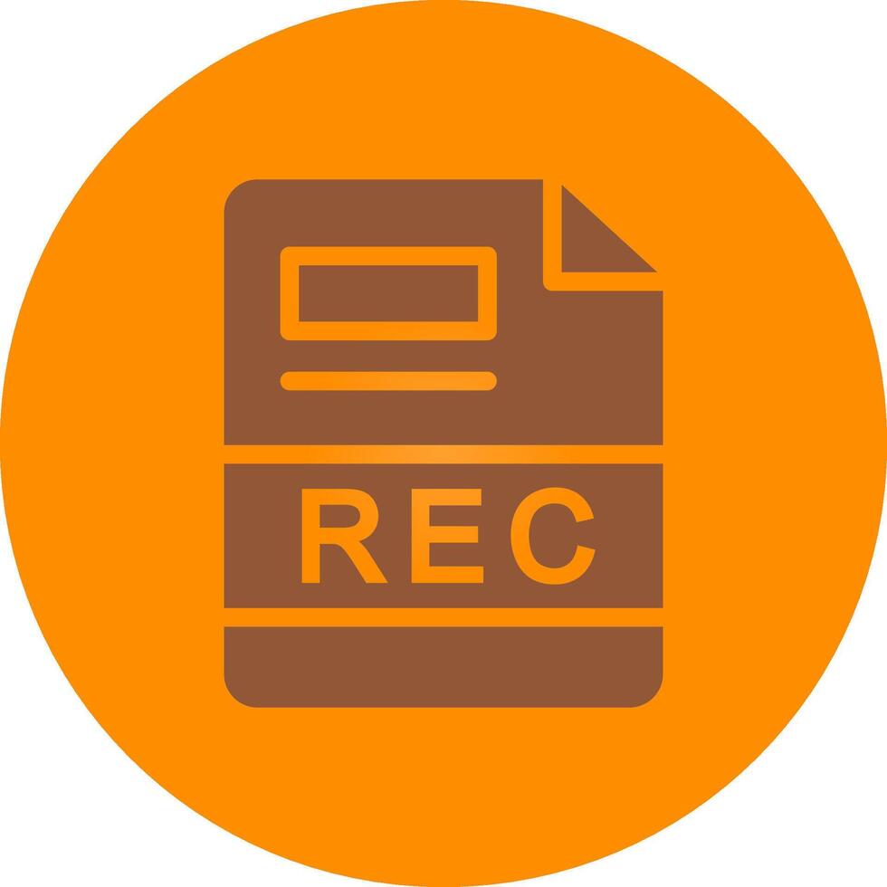 REC Creative Icon Design vector