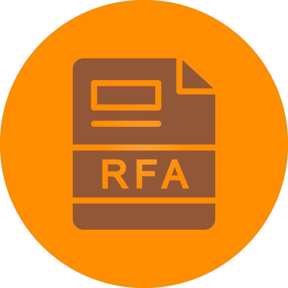 RFA Creative Icon Design vector