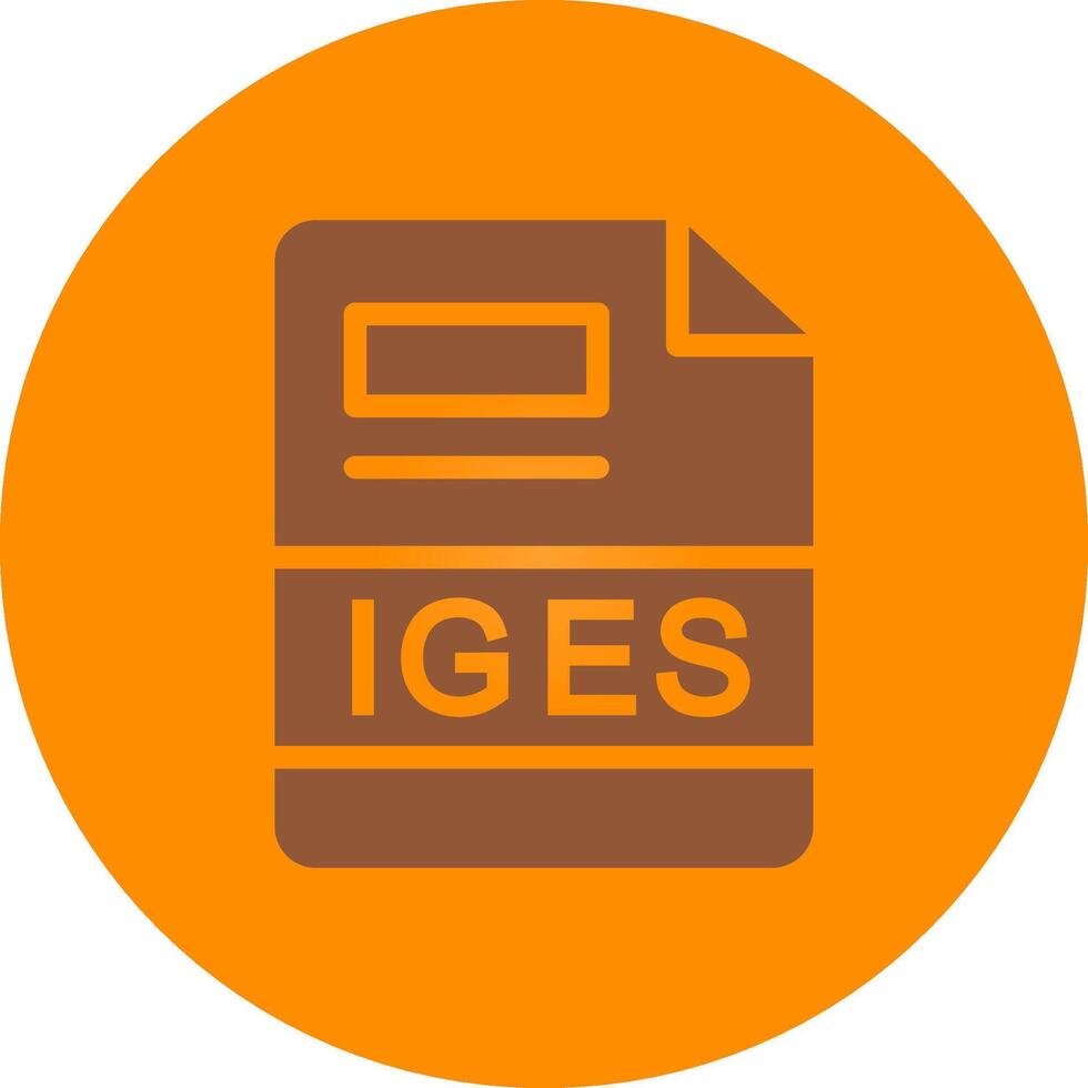 IGES Creative Icon Design vector