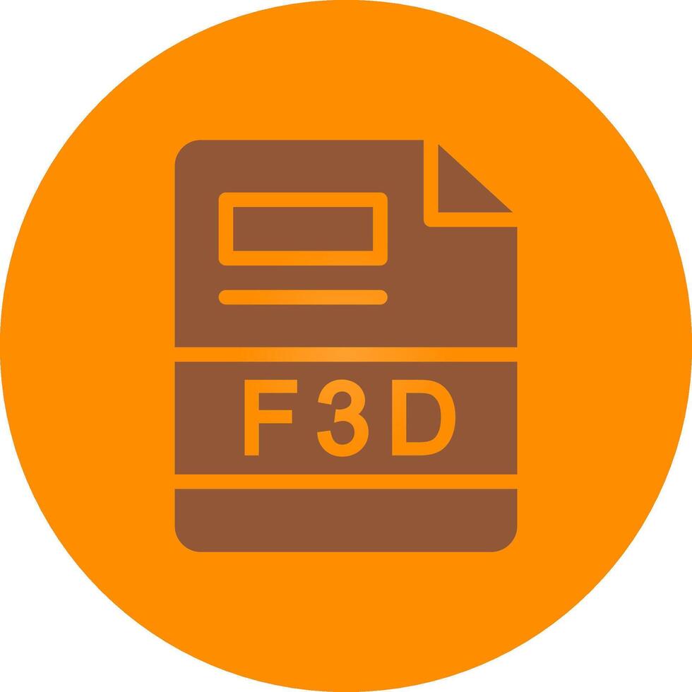 F3D Creative Icon Design vector