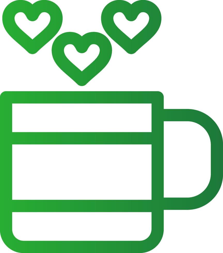 amor té creativo icono diseño vector