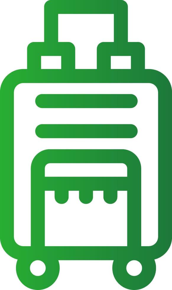 Travel Bag Creative Icon Design vector