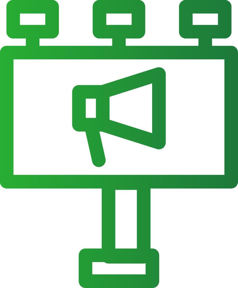 Billboard Creative Icon Design vector