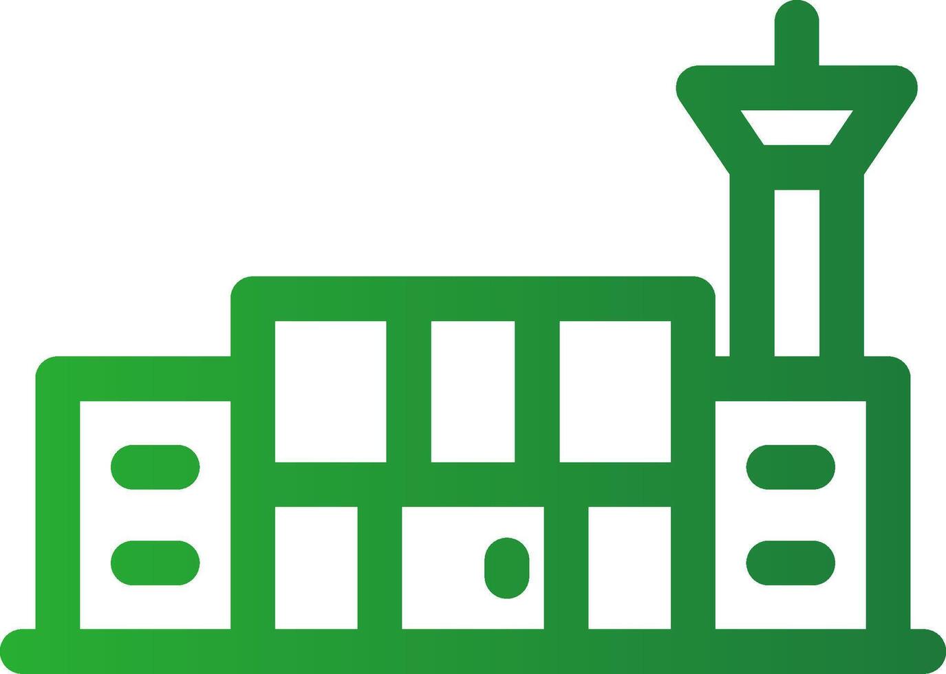 Airport Creative Icon Design vector