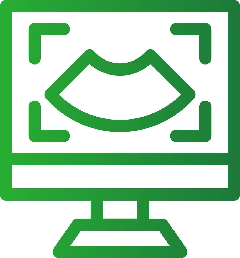 Line Green Gradient Design vector