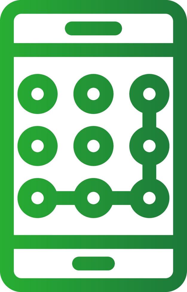 Line Green Gradient Design vector
